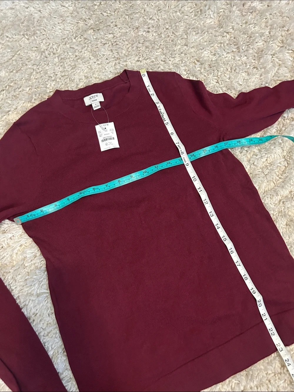 J. Crew Women's Crewneck Sweater in Burgundy